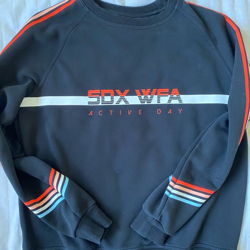 Sarah’s Day x WFB black active sweater. Size Small.